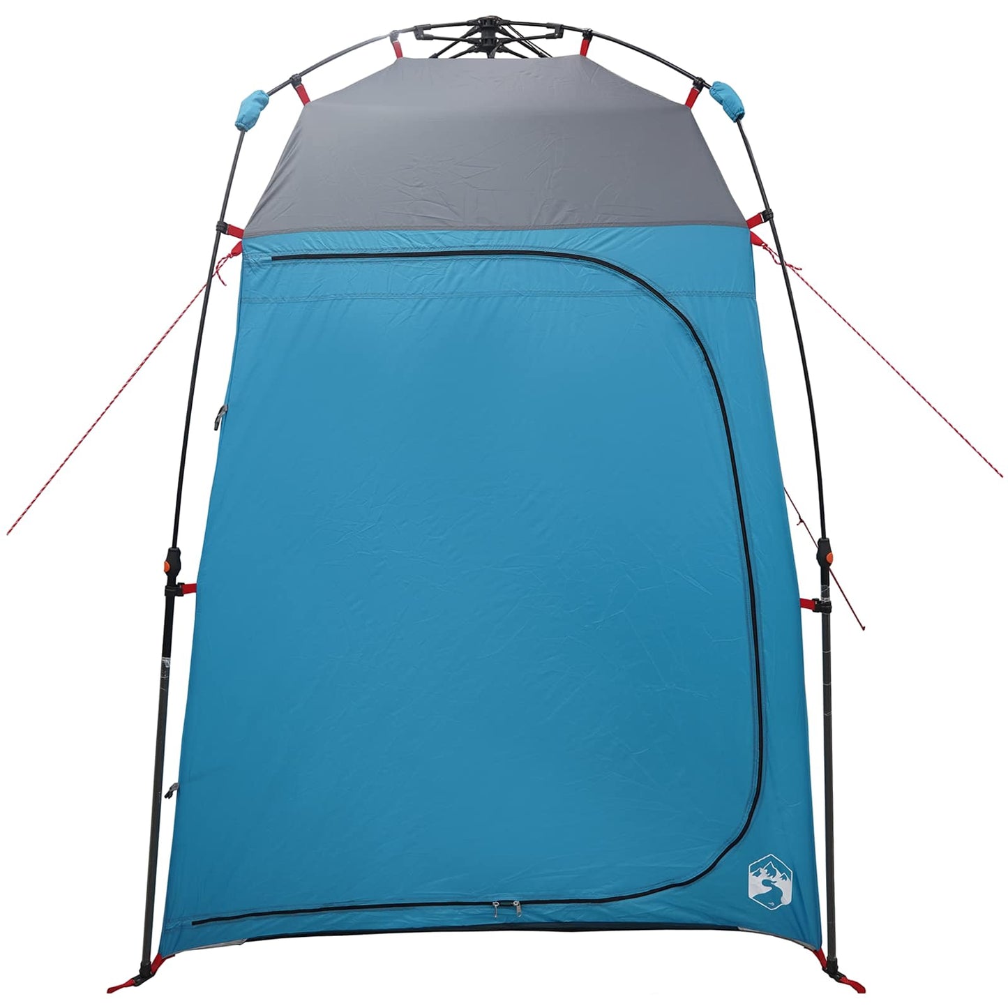 vidaXL Τέντα Ντους με αποθήκευση Μπλε 160 x 160 x 227 εκ. Ατσάλι