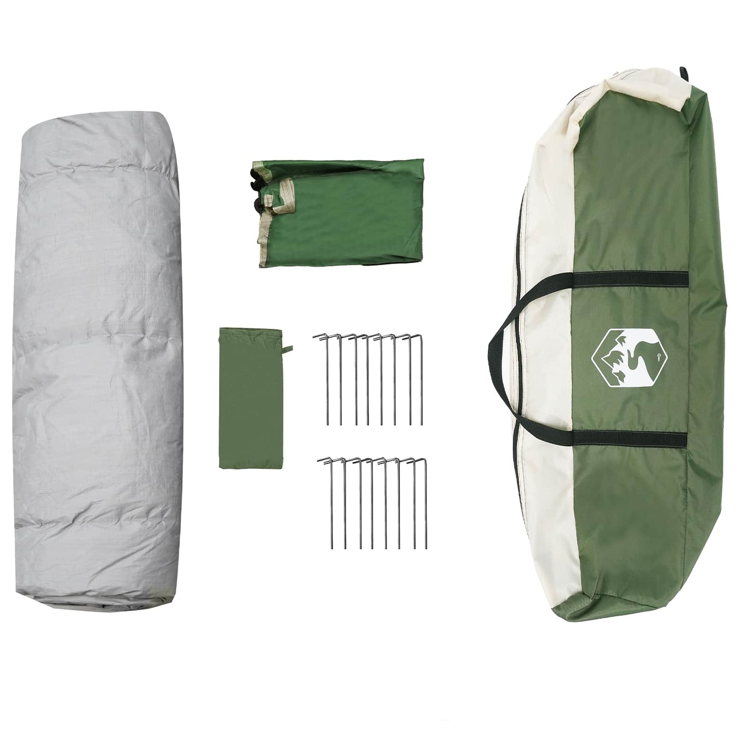 vidaXL Αυτόματη Τέντα με αποθήκευση Πράσινο 280 x 280 x 160 εκ Ατσάλι