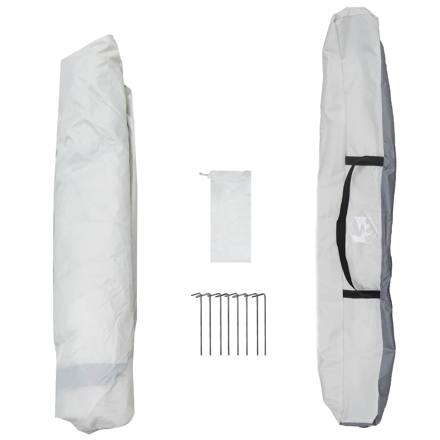 vidaXL Αυτόματη Τέντα με αποθήκευση Γκρι 260 x 260 x 197 εκ. Ατσάλι