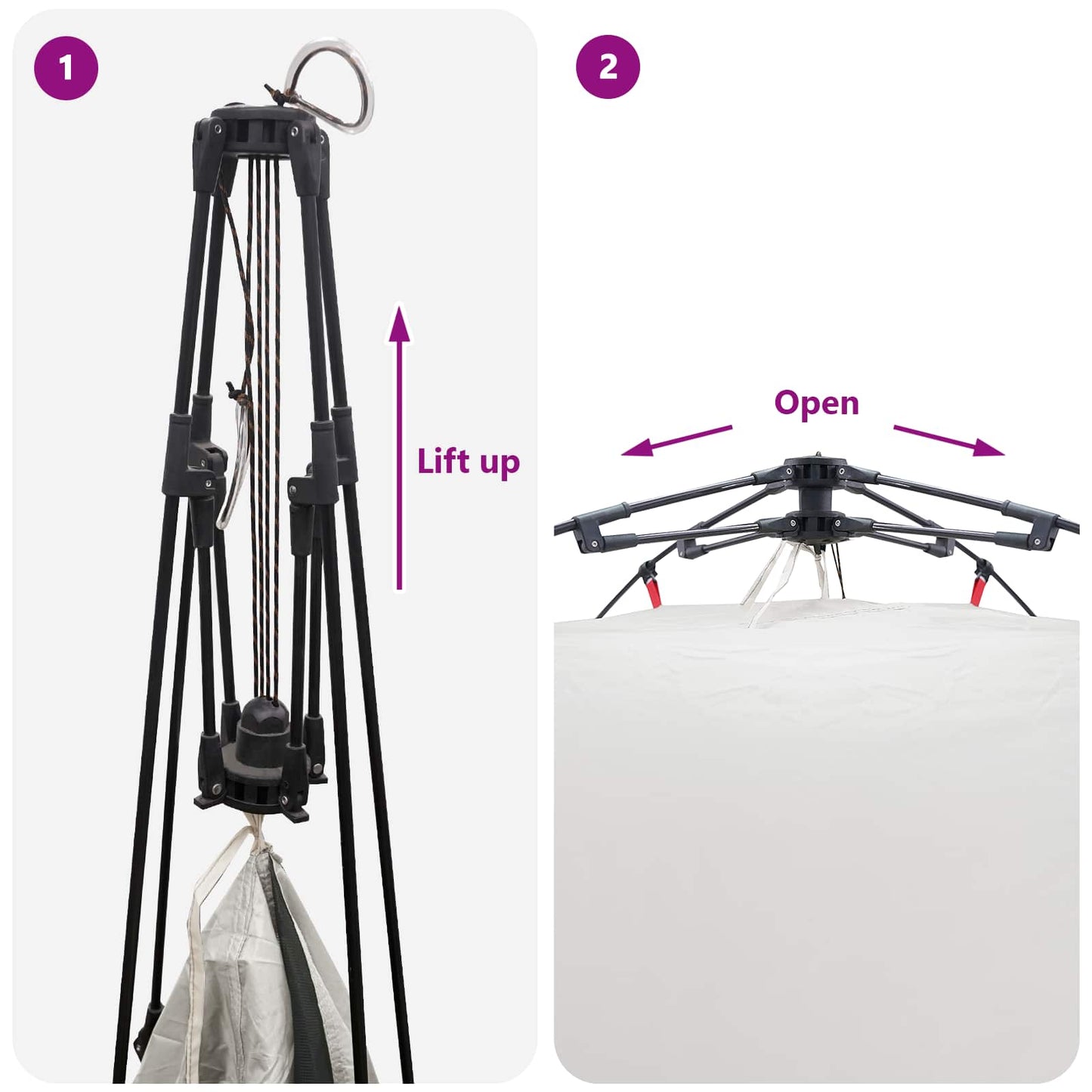 vidaXL Αυτόματη Τέντα με αποθήκευση Γκρι 260 x 260 x 197 εκ. Ατσάλι