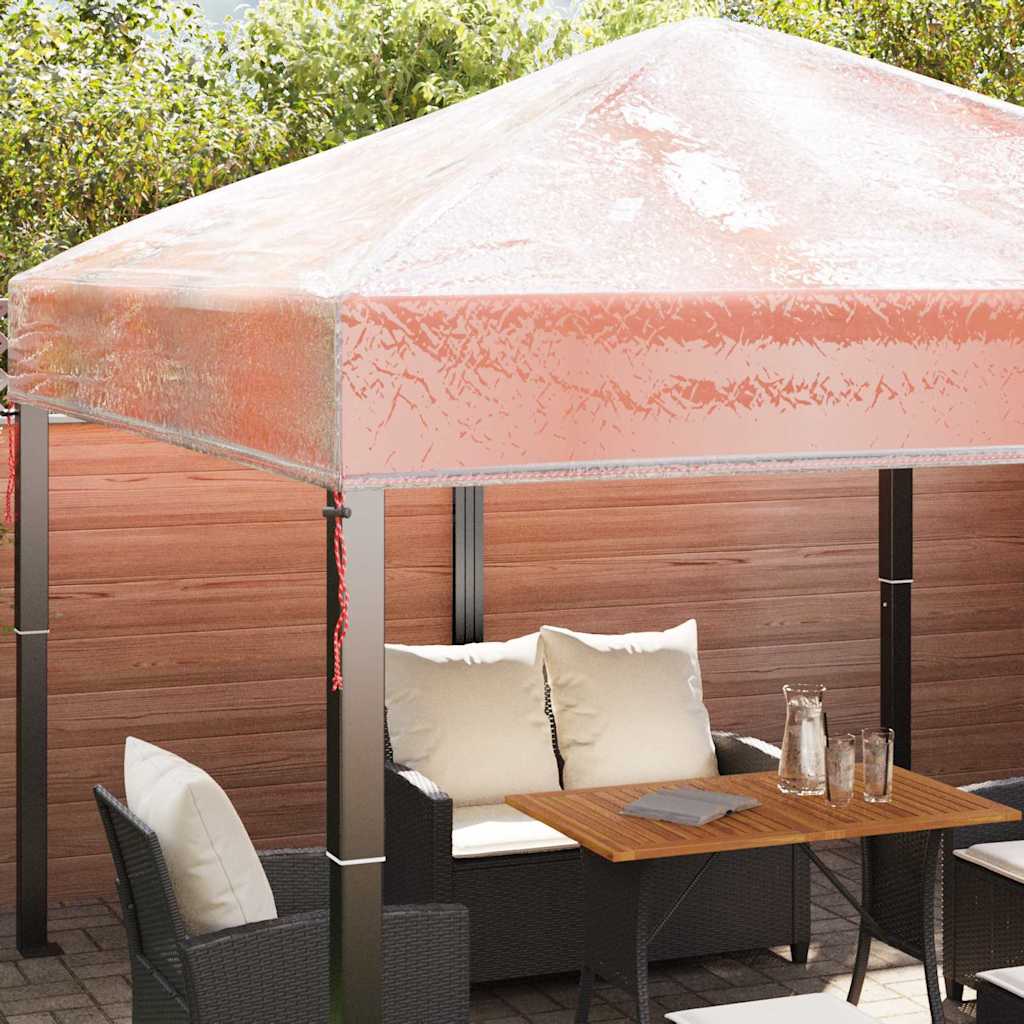 vidaXL Αντικατάσταση Κάλυψης Γκαζebo 300 x 300 x 26 εκ Διαφανές PVC