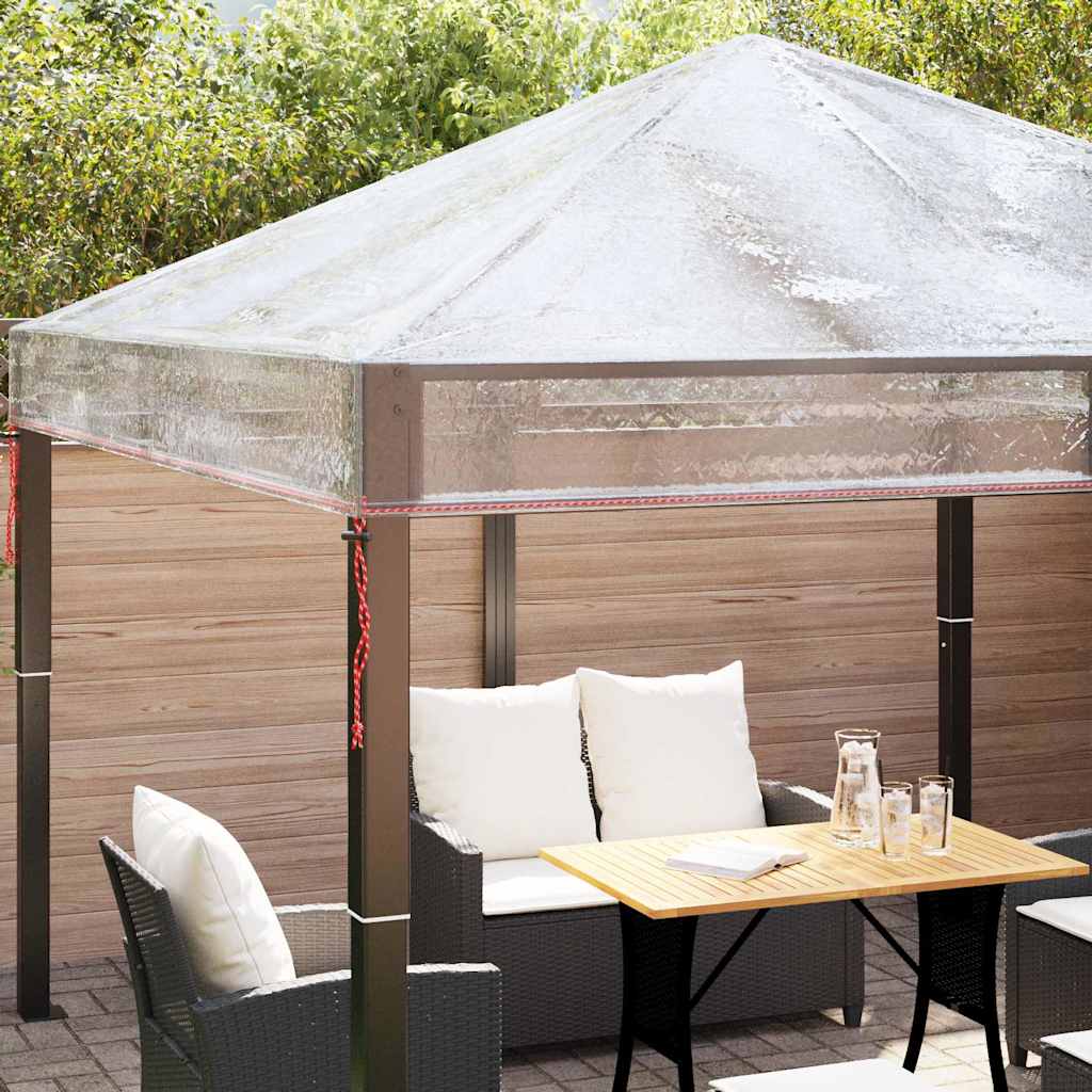 vidaXL Αντικατάσταση Κάλυψης Γκαζebo 300 x 300 x 26 εκ Διαφανές PVC