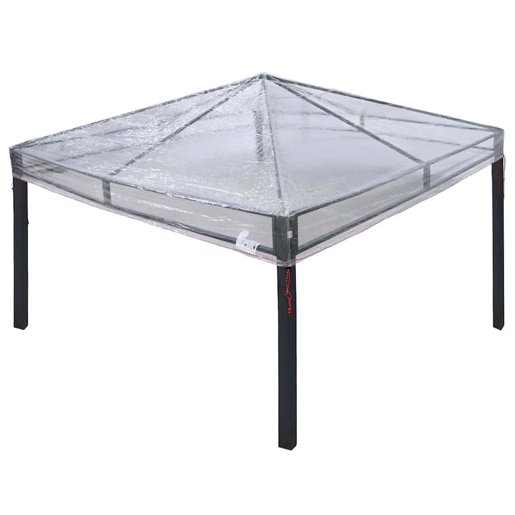 vidaXL Αντικατάσταση Κάλυψης Γκαζebo 300 x 300 x 26 εκ Διαφανές PVC