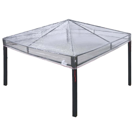 vidaXL Αντικατάσταση Κάλυψης Γκαζebo 300 x 300 x 26 εκ Διαφανές PVC