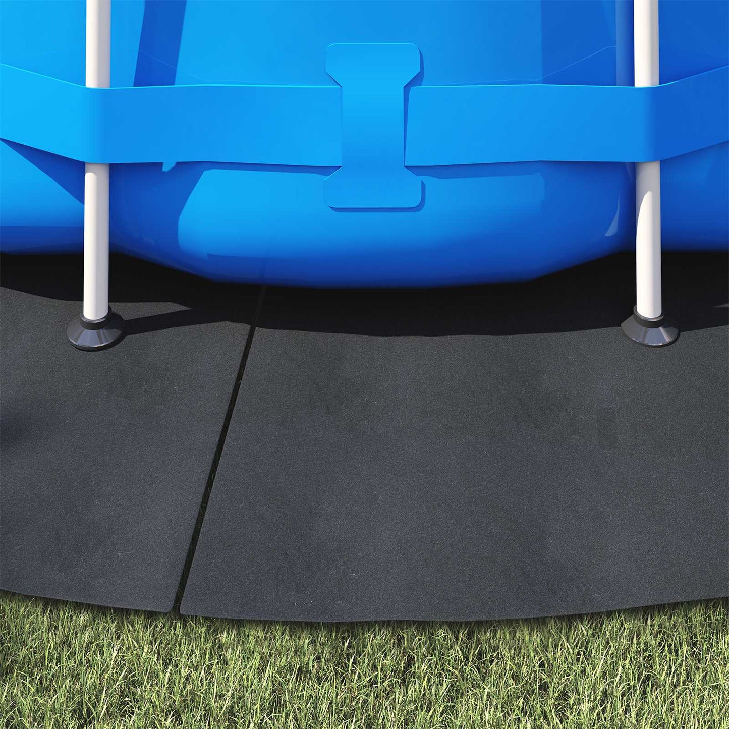 vidaXL Εδαφοκάλυψη Πισίνας Μαύρο Ø 428 cm Μη Υφαμένο Ύφασμα
