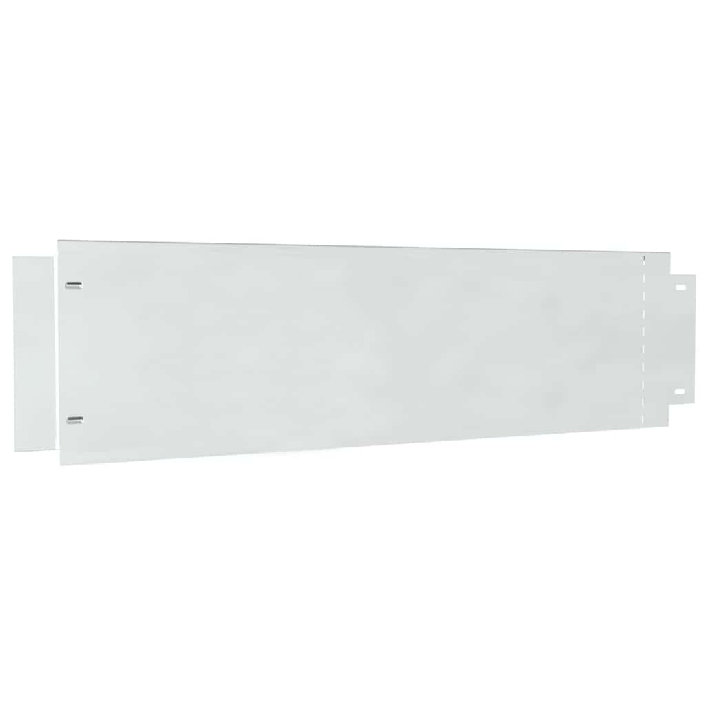 vidaXL Περιγράμματα γκαζόν 5 pcs Ασημί 100 x 25 x 0.07 εκ.