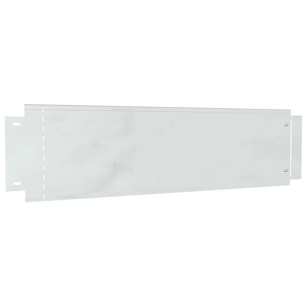 vidaXL Περιγράμματα γκαζόν 10 pcs Ασημί 100 x 25 x 0.07 εκ.