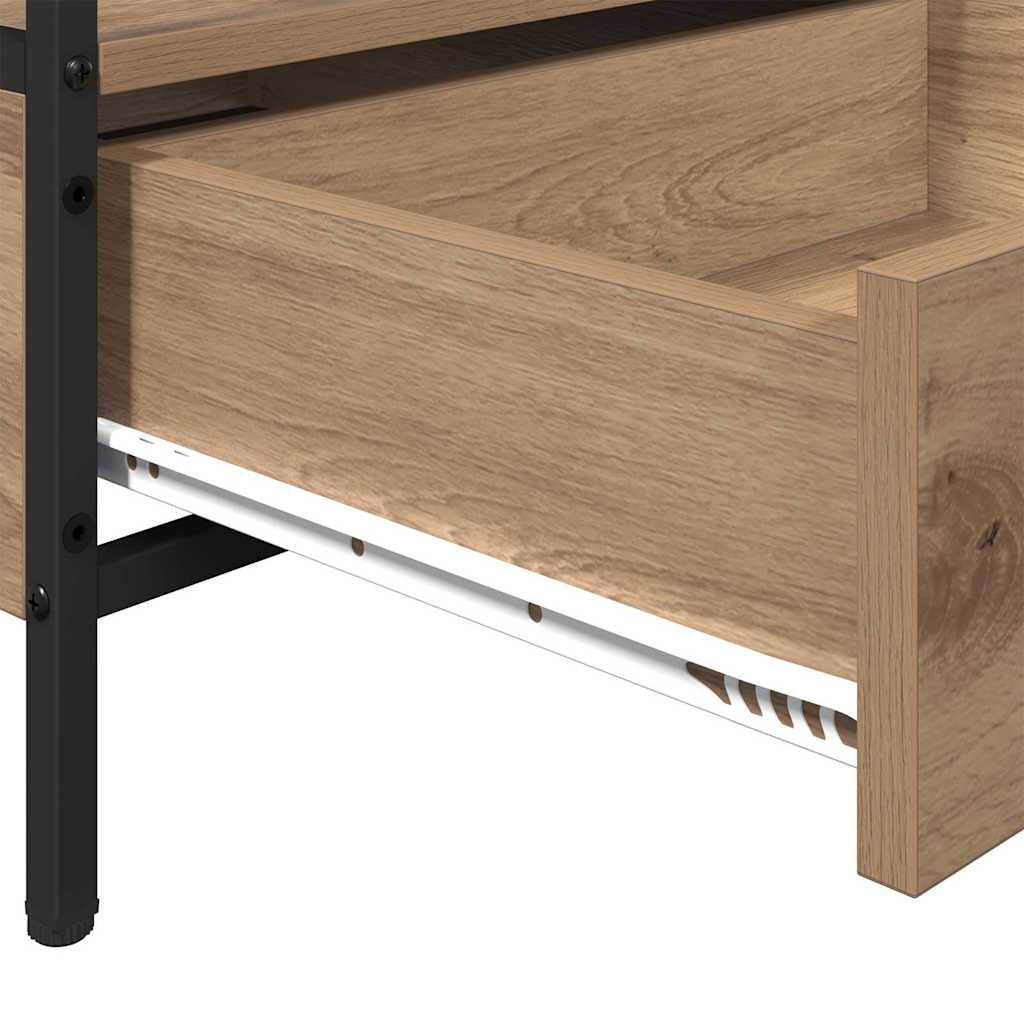 vidaXL Τραπεζάκι σαλονιού with Drawer artisan δρυς 100 x 51 x 45 cm