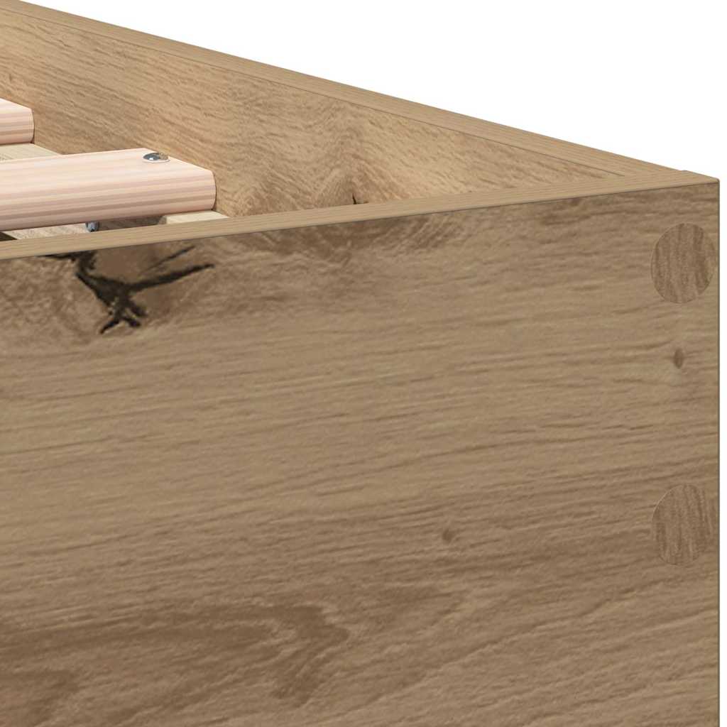 vidaXL Σκελετός Κρεβατιού με κεφαλάρι Artisan Oak 203 x 95 x 70 εκ