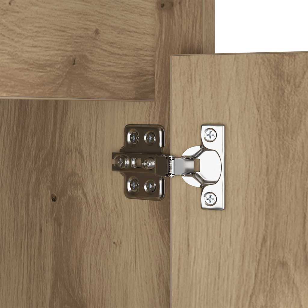 vidaXL LED Κρεβατάκι Ντουλάπα 2 pcs artisan δρυς 38 x 34 x 61 εκ.