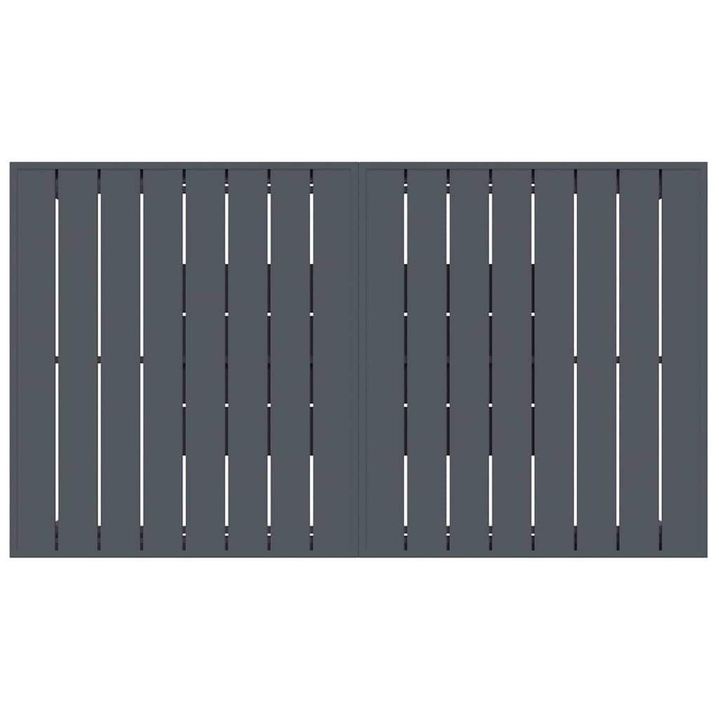 vidaXL Σέτ φαγητού για κήπο 9 pcs Ανθρακί Ατσάλι και πολυ-ρατάν