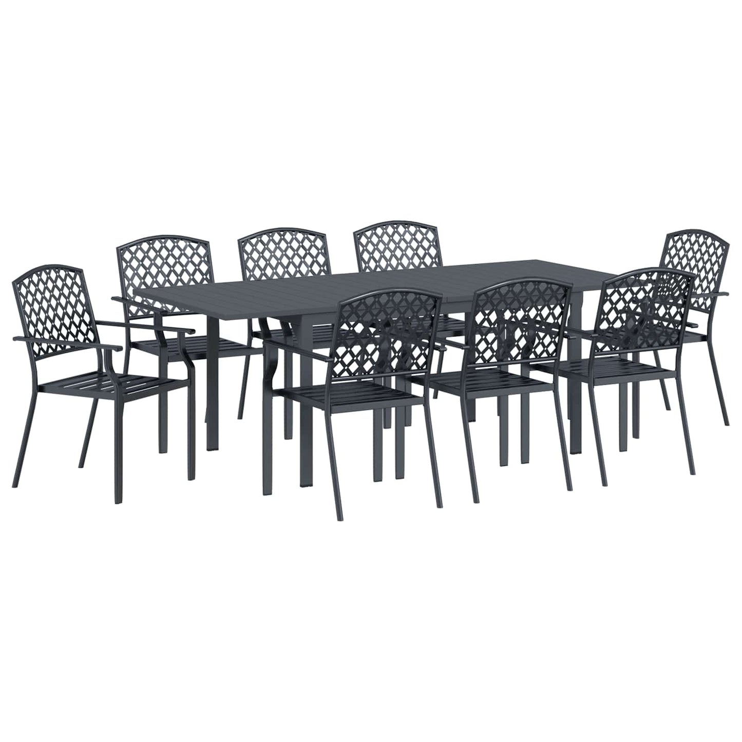 vidaXL Ρυθμιζόμενο Σετ Κηπουρικής Διατροφής 9 pcs Ατσάλι