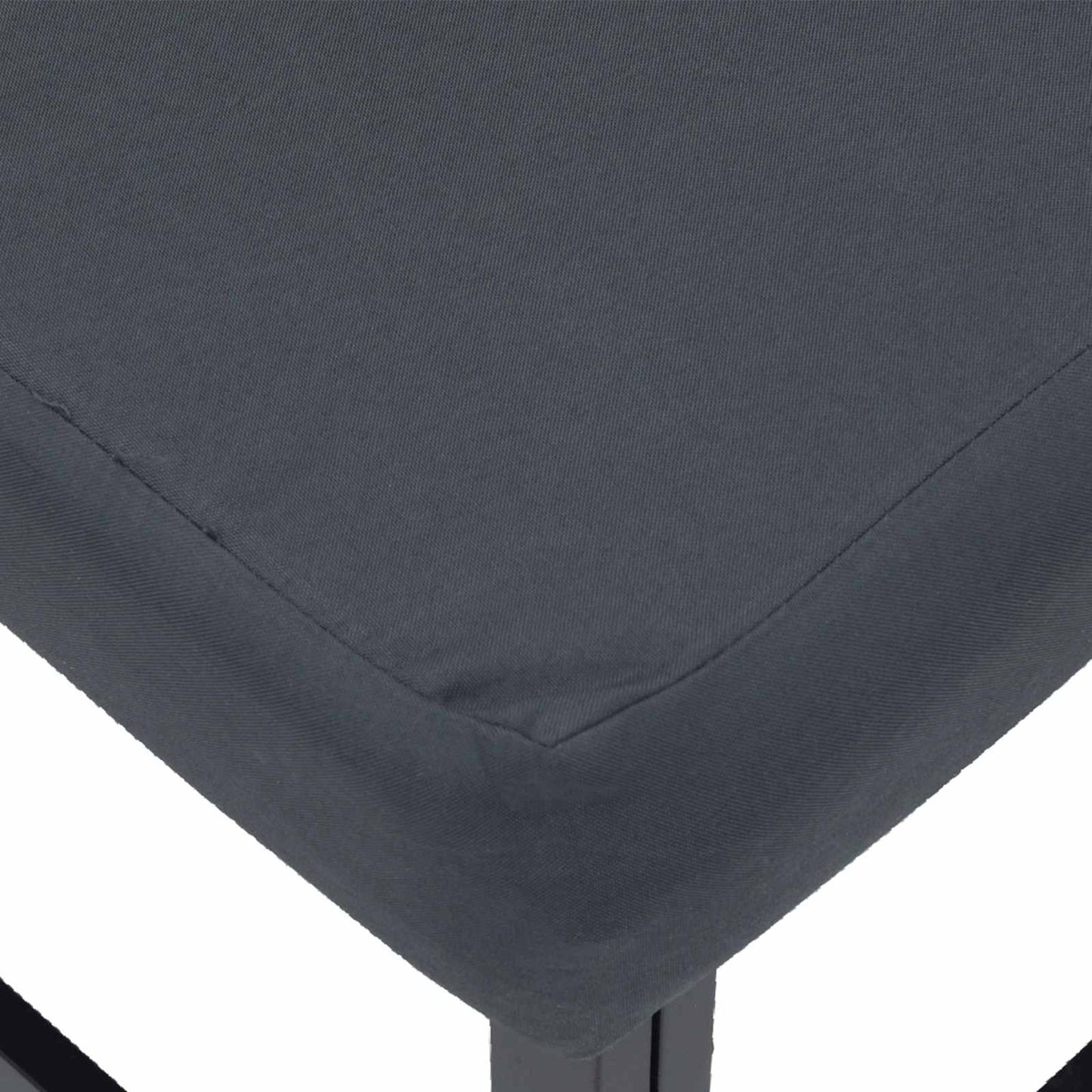 vidaXL Σετ Καναπέ Κήπου με μαξιλάρι 10 pcs Μαύρο Αλουμίνιο