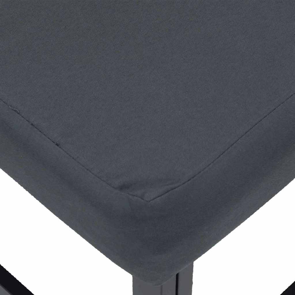 vidaXL Σετ Καναπέ Κήπου 12 pcs Μαύρο 353 x 283 x 71 εκ. Αλουμίνιο