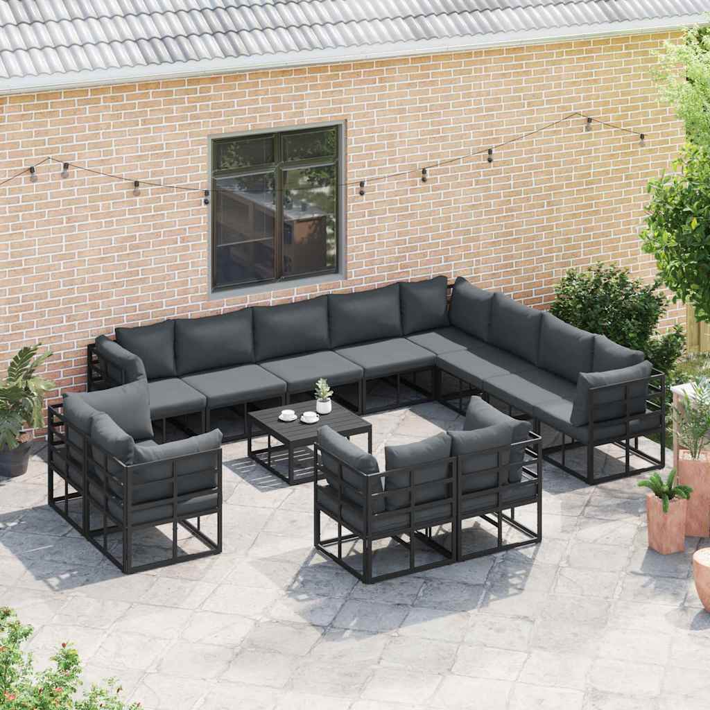 vidaXL Σετ Καναπέ Κήπου με μαξιλάρι 12 pcs