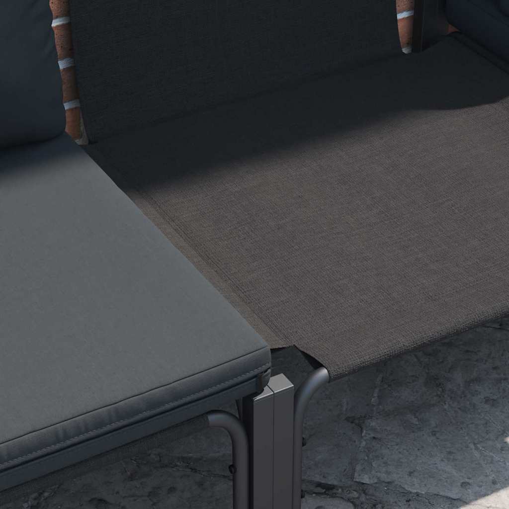 vidaXL Σετ Καναπέ Κήπου 8 pcs Ανθρακί Ατσάλι