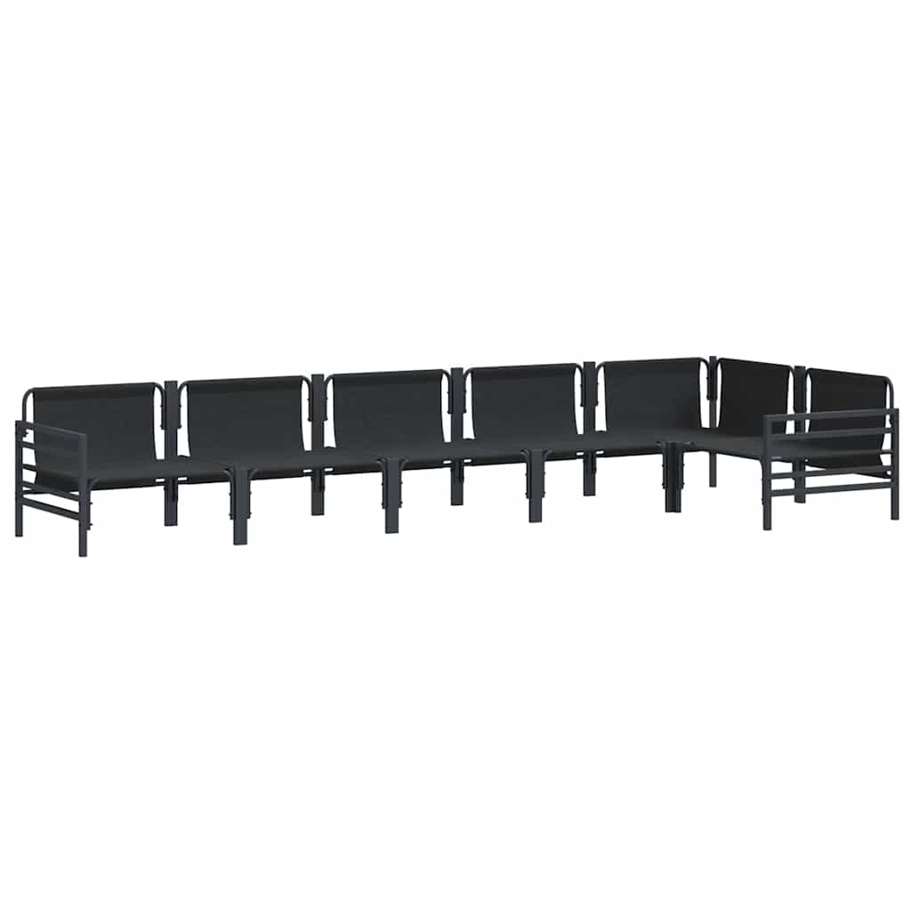 vidaXL Σετ Καναπέ Κήπου 6 pcs Ανθρακί Ατσάλι