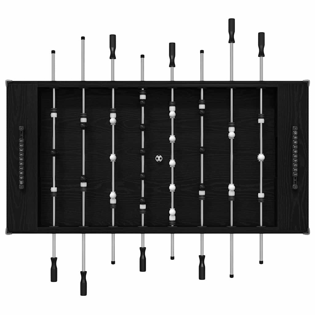 vidaXL Τραπέζι Ποδιού 2 pcs Μαύρη Οξυά 146,5 x 74 x 85 εκ.