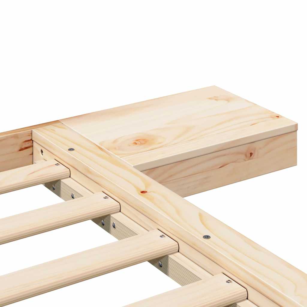 vidaXL Σκελετός Κρεβατιού Καφέ 200 x 200 cm ξύλο