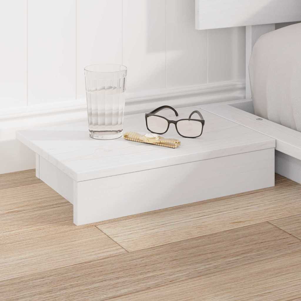 vidaXL Σκελετός Κρεβατιού Λευκό 200 x 200 cm ξύλο