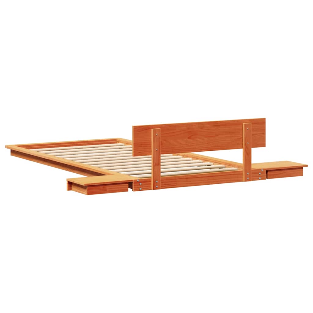vidaXL Σκελετός Κρεβατιού Καφέ 90 x 200 cm ξύλο