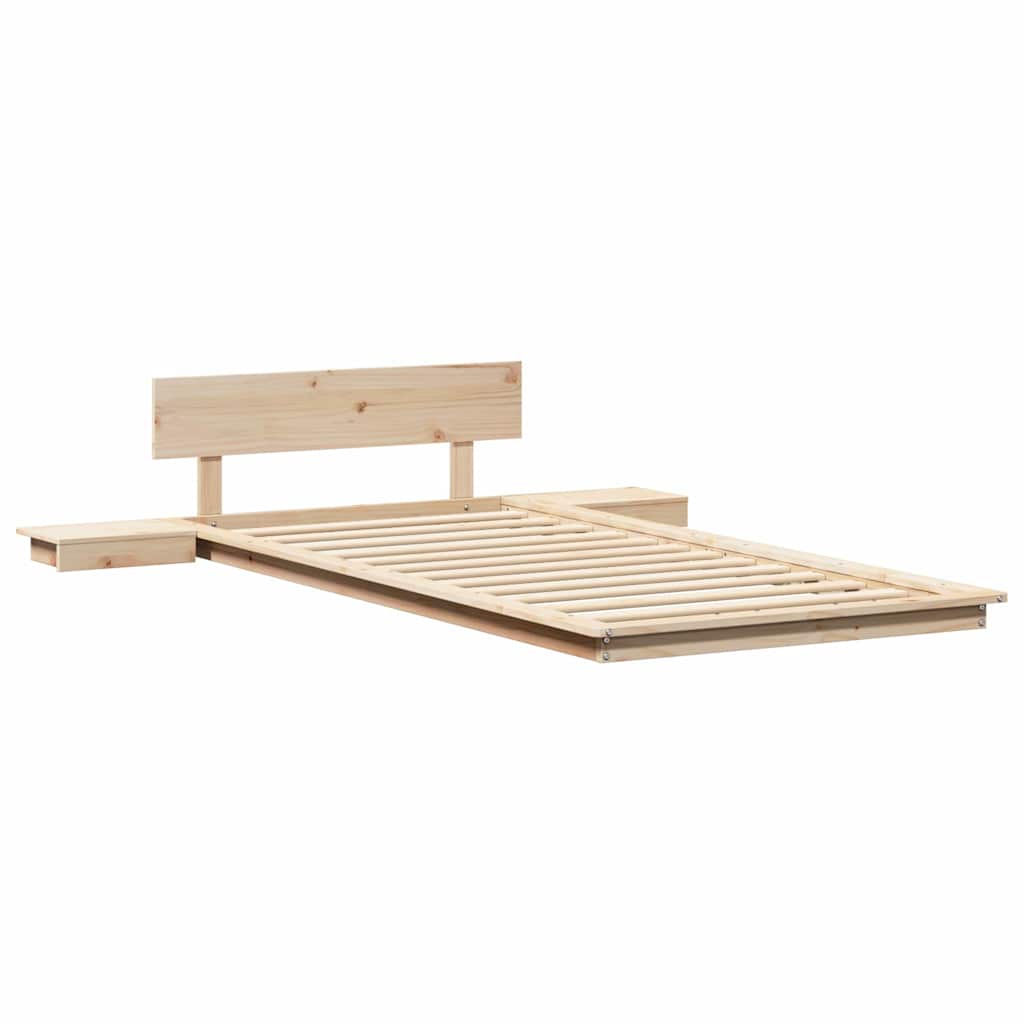 vidaXL Σκελετός Κρεβατιού Καφέ 80 x 200 cm ξύλο