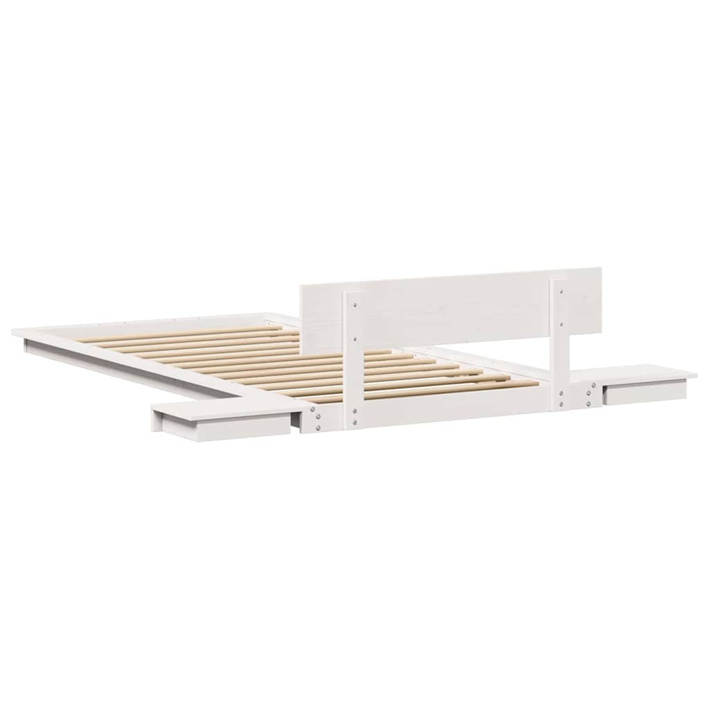 vidaXL Σκελετός Κρεβατιού Καφέ 75 x 190 cm ξύλο
