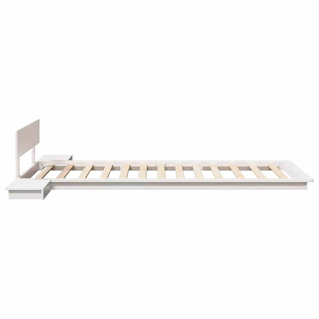 vidaXL Σκελετός Κρεβατιού Καφέ 75 x 190 cm ξύλο