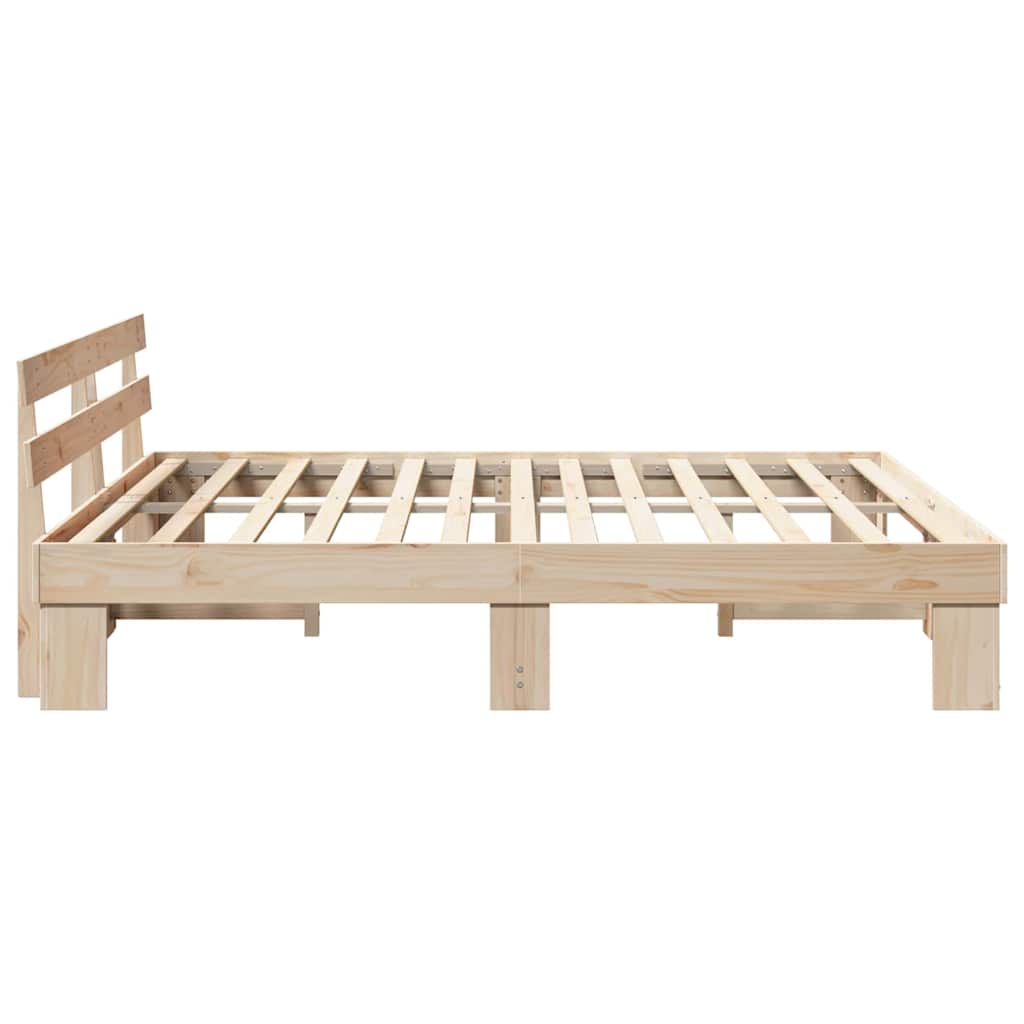 vidaXL Σκελετός Κρεβατιού με κεφαλάρι Καφέ 180 x 200 cm