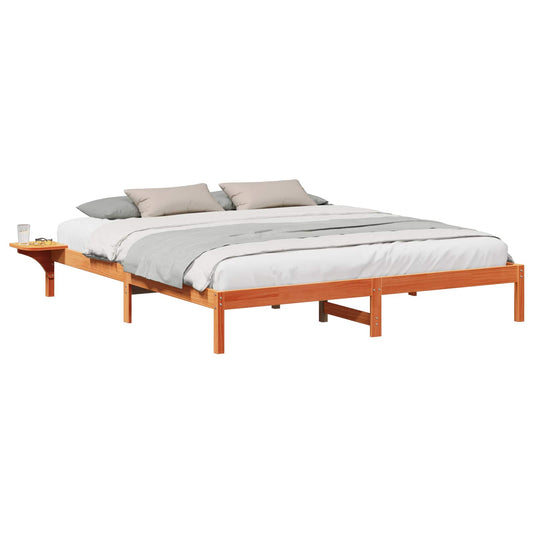 vidaXL Σκελετός Κρεβατιού Κερωτό καφέ 180 x 200 cm