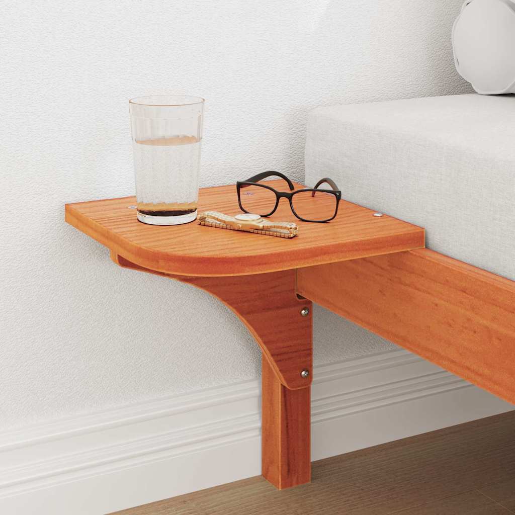 vidaXL Σκελετός Κρεβατιού Κερωτό καφέ 100 x 200 cm