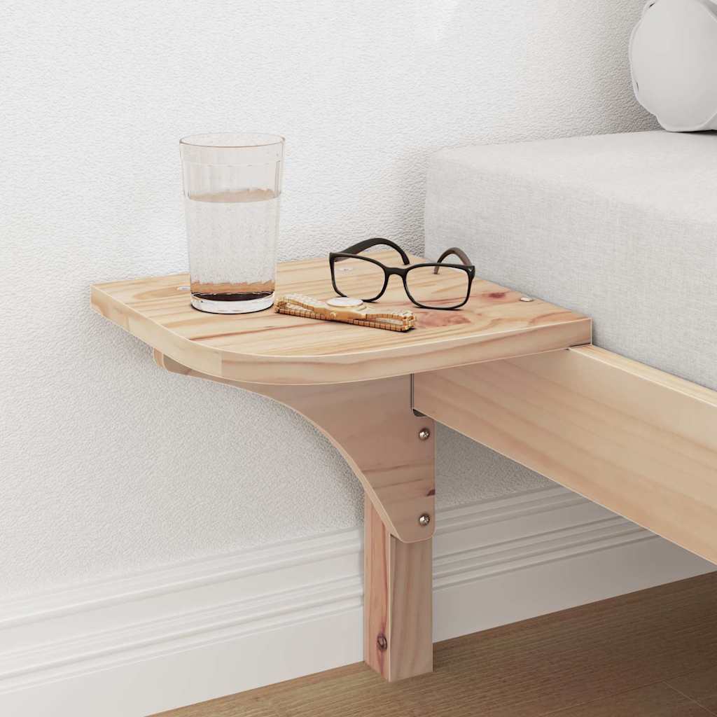 vidaXL Σκελετός Κρεβατιού Φυσικό 75 x 190 cm Στερεά ξυλεία πεύκου