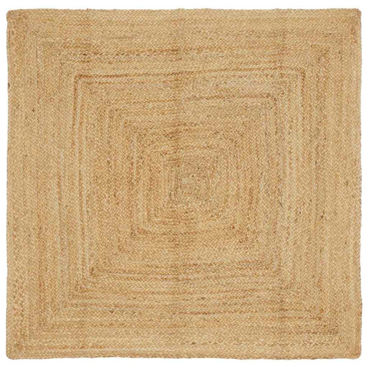 vidaXL Χαλιά χώρου Φυσικό 120 x 120 cm Γιούτα