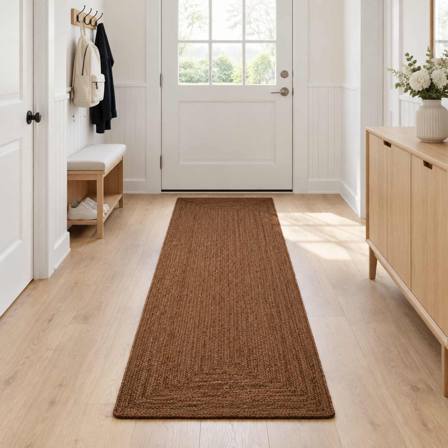 vidaXL Χαλί Περιοχής Γκρι 60 x 250 εκ. Γιούτα