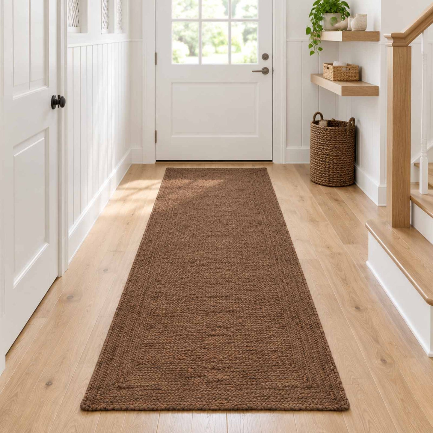 vidaXL Χαλί Περιοχής Γκρι 80 x 300 cm Γιούτα