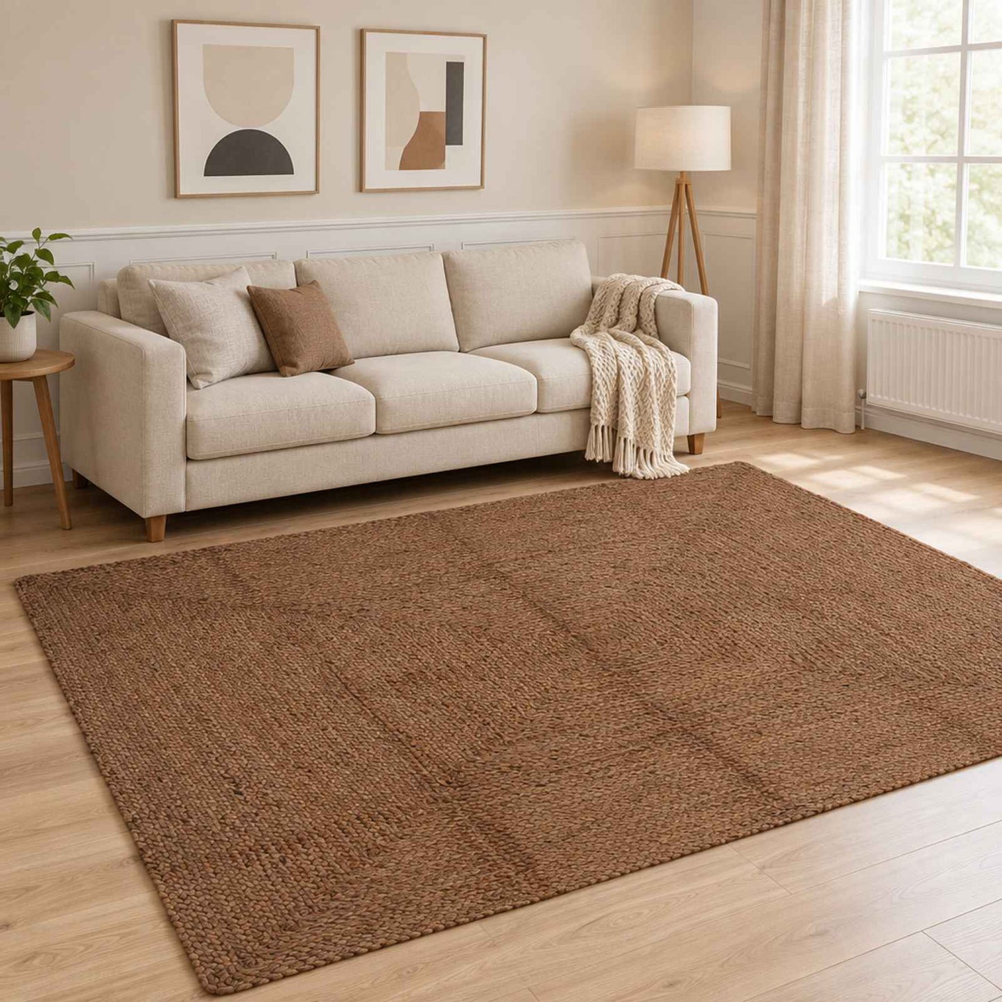 vidaXL Χαλί Περιοχής Γκρι 240 x 340 εκ. Γιούτα