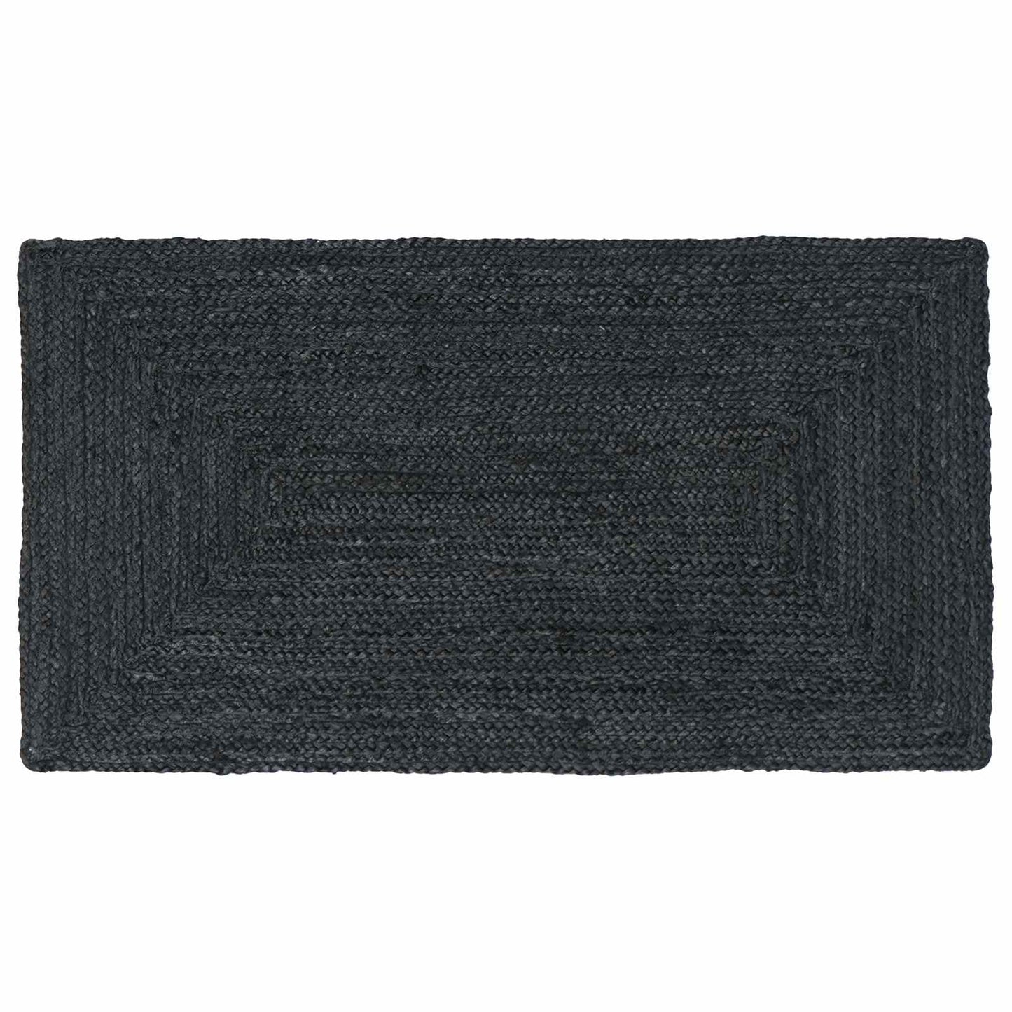 vidaXL Χαλιά χώρου Ορθογώνιος Σκούρο Γκρι 60 x 110 cm Γιούτα