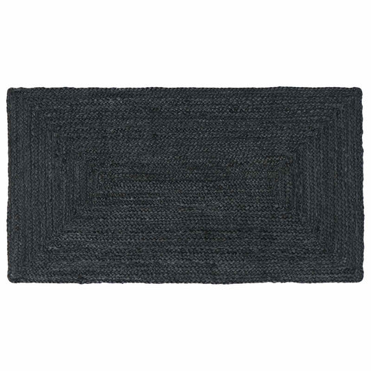 vidaXL Χαλιά χώρου Ορθογώνιος Σκούρο Γκρι 60 x 110 cm Γιούτα
