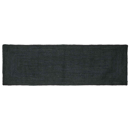 vidaXL Χαλιά χώρου Ορθογώνιος Σκούρο Γκρι 80 x 250 cm Γιούτα