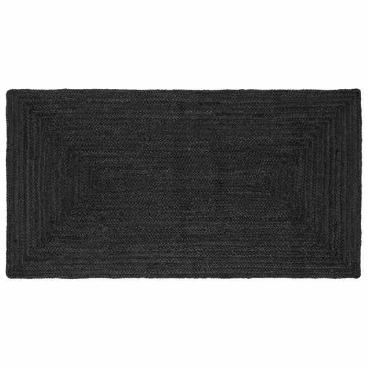 vidaXL Χαλιά χώρου Ορθογώνιος Σκούρο Γκρι 100 x 200 cm Γιούτα