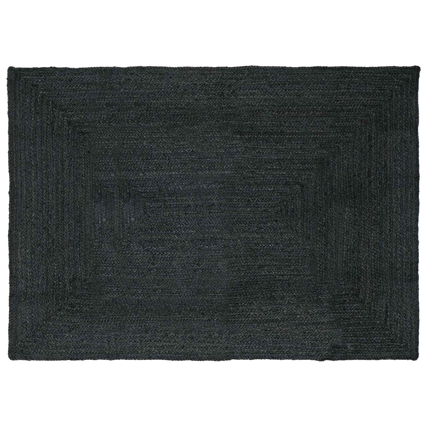 vidaXL Χαλιά χώρου Ορθογώνιος Σκούρο Γκρι 160 x 230 cm Γιούτα