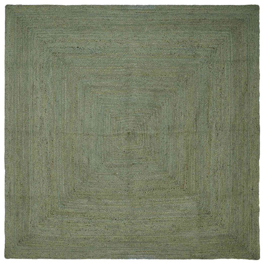 vidaXL Χαλιά χώρου τετράγωνο Λαδί 240 x 240 cm Γιούτα
