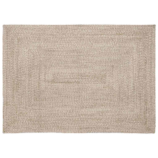 vidaXL Χαλιά χώρου Φυσικό και Λευκό 120 x 170 cm Γιούτα