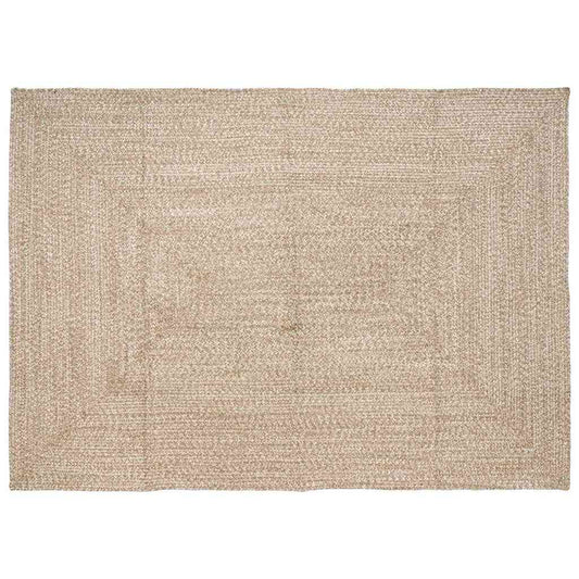 vidaXL Χαλιά χώρου Φυσικό και Λευκό 160 x 230 cm Γιούτα