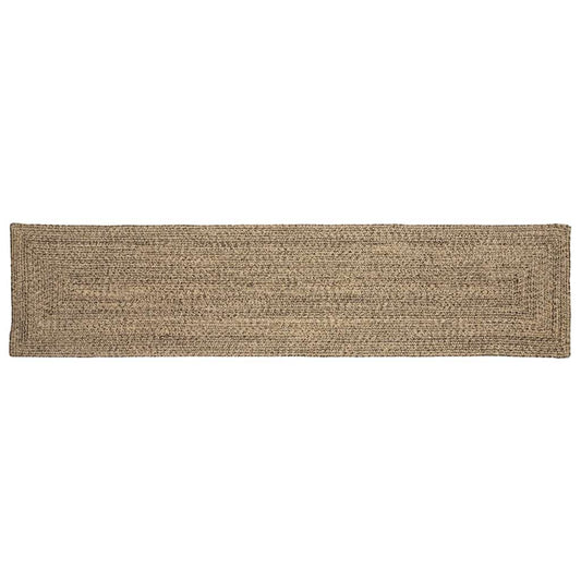 vidaXL Χαλιά χώρου Φυσικό και Μαύρο 60 x 200 cm Γιούτα
