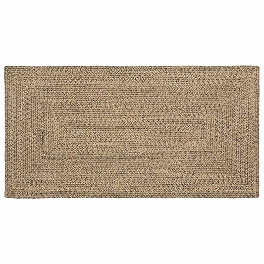 vidaXL Χαλιά χώρου Φυσικό και Μαύρο 80 x 150 cm Γιούτα
