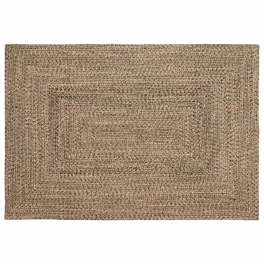 vidaXL Χαλιά χώρου Φυσικό και Μαύρο 140 x 200 cm Γιούτα