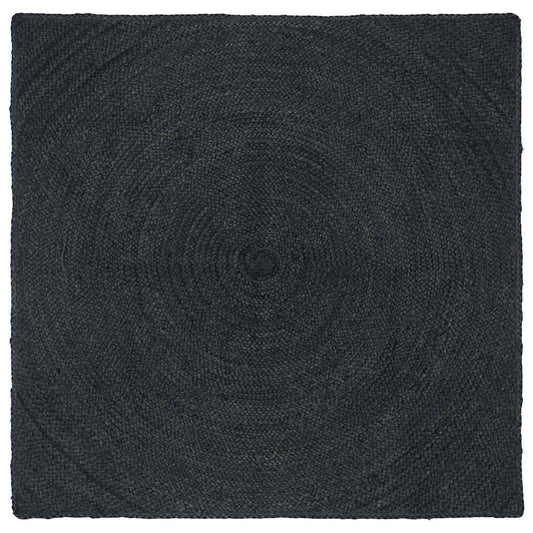 vidaXL Χαλιά χώρου Σκούρο Γκρι 120 x 120 cm Γιούτα