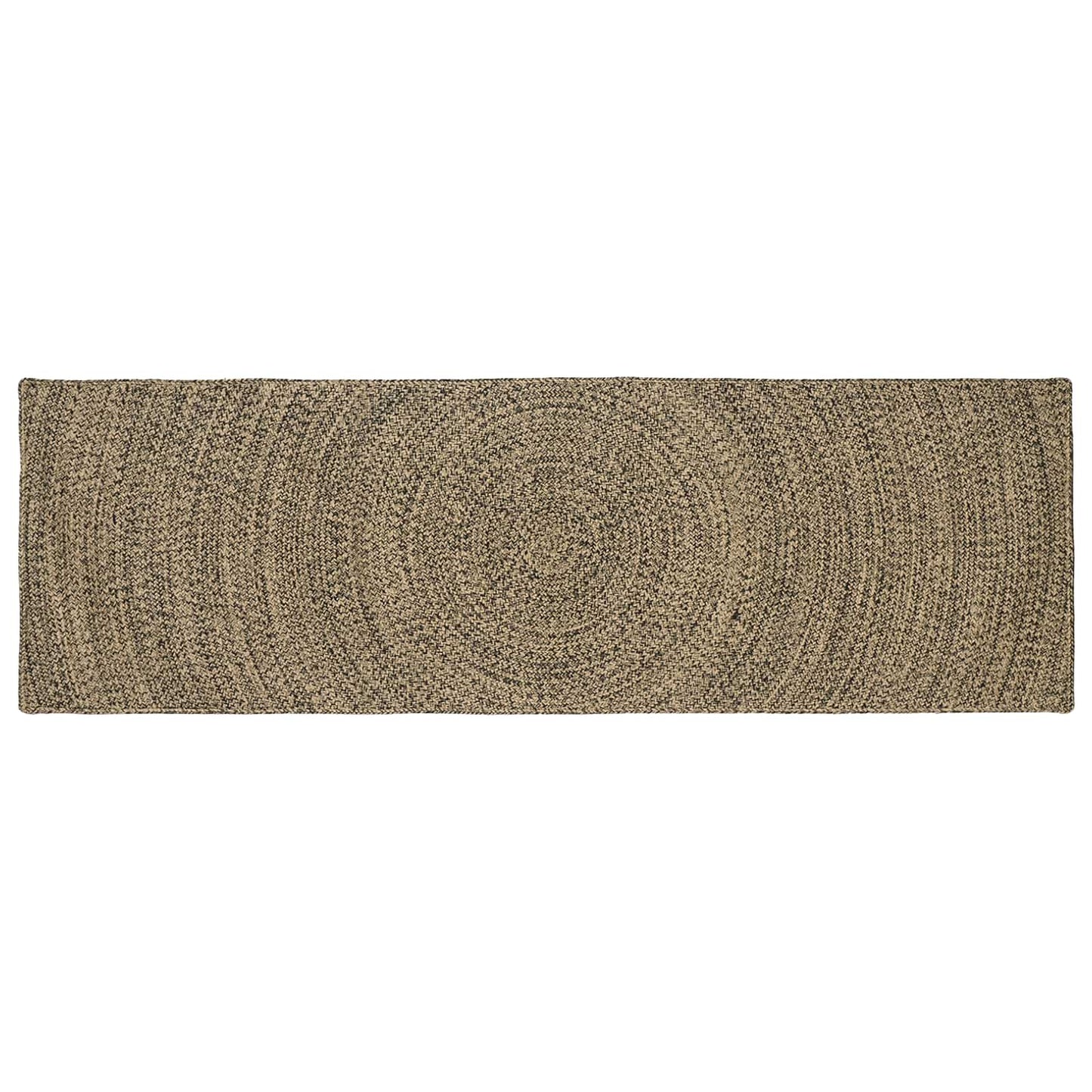 vidaXL Χαλιά χώρου Φυσικό και Μαύρο 80 x 250 cm Γιούτα