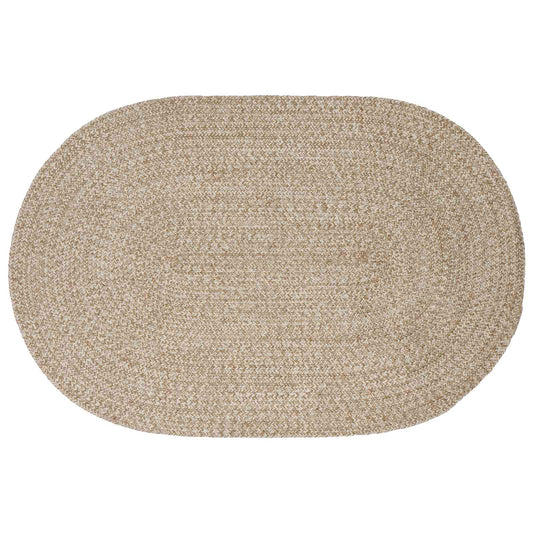 vidaXL Χαλιά χώρου Λευκό 122 x 183 cm Γιούτα